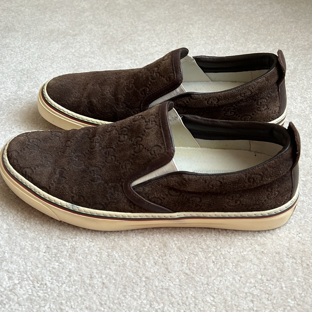 Gucci Men’s Monogram GG Slip-on Sneaker 7.5 - Picture 6 of 10